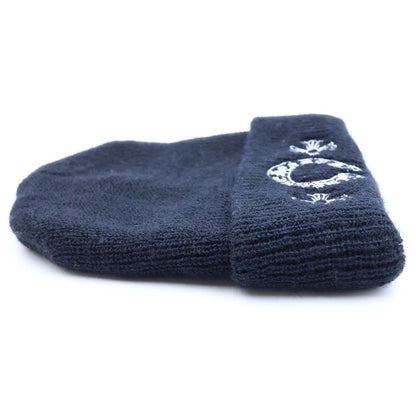 Chrome Hearts Wool Watch Cap CH Plus Horseshoe Beanie Black Hat — view 4