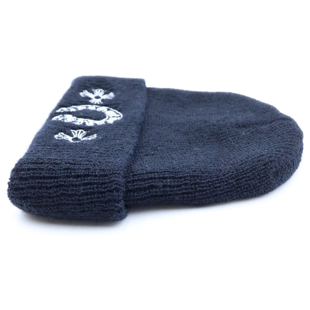 Chrome Hearts Wool Watch Cap CH Plus Horseshoe Beanie Black Hat — view 3