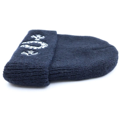 Chrome Hearts Wool Watch Cap CH Plus Horseshoe Beanie Black Hat — view 3