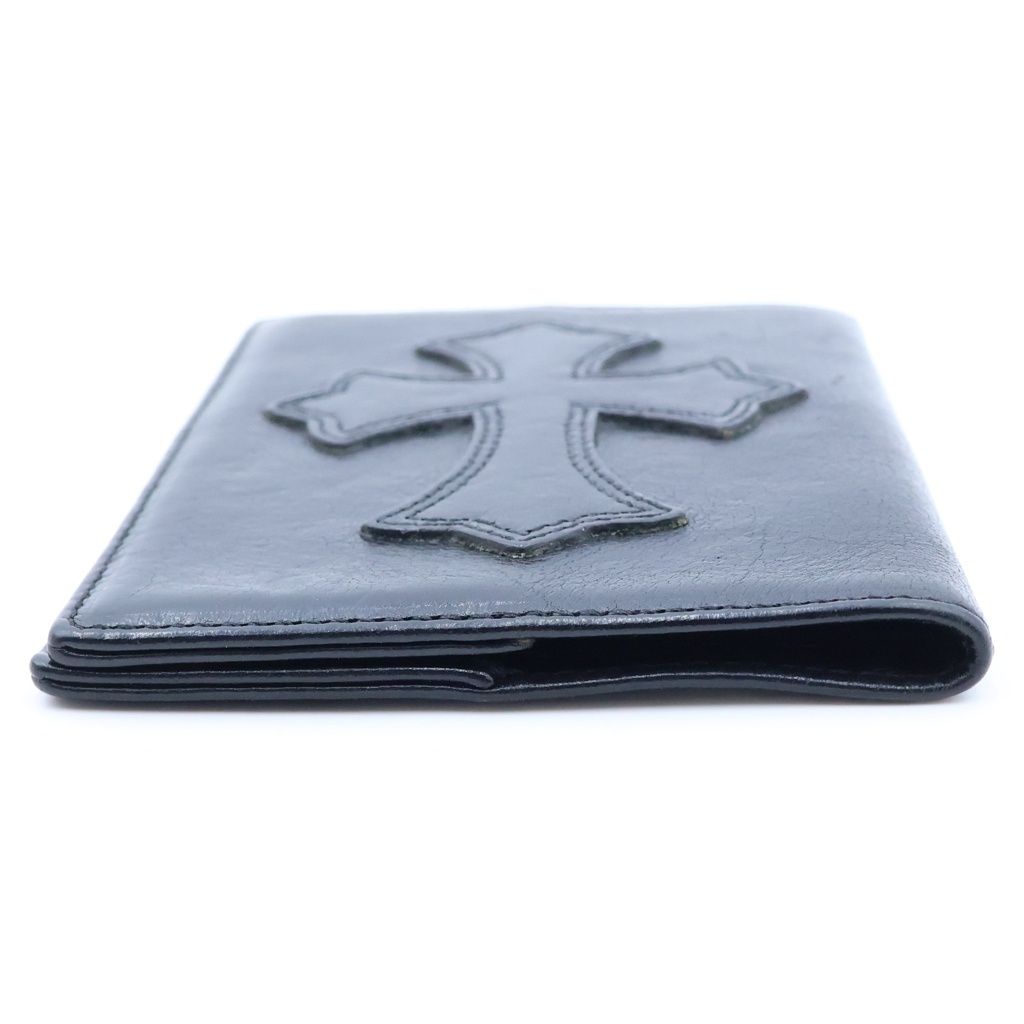 Chrome Hearts Passport Cover Case with Cross Patch Black — view 3