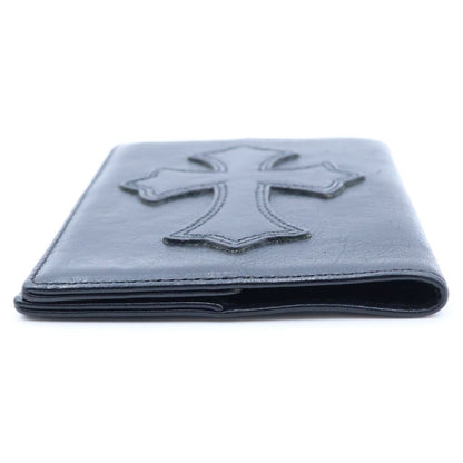 Chrome Hearts Passport Cover Case with Cross Patch Black — view 3