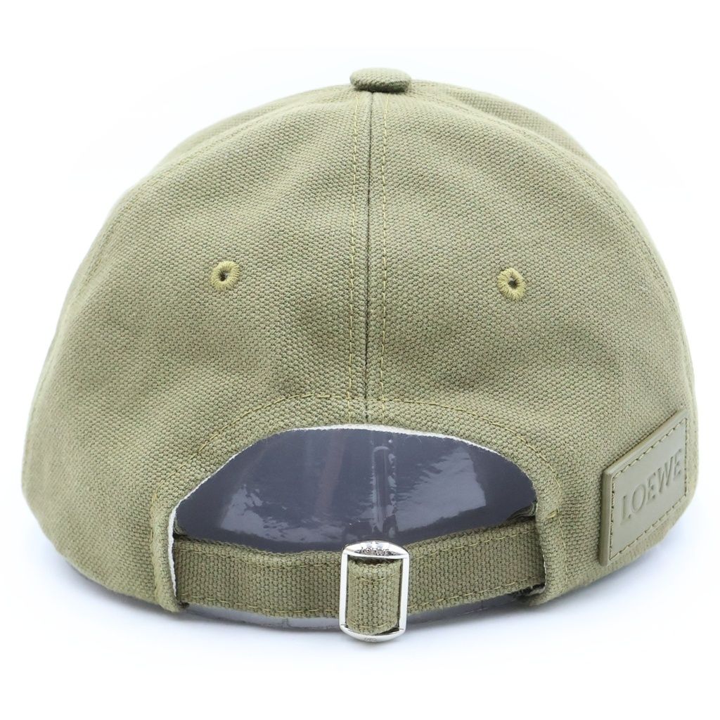 Hermes Logo Baseball Cap Cotton Khaki Hat — view 2