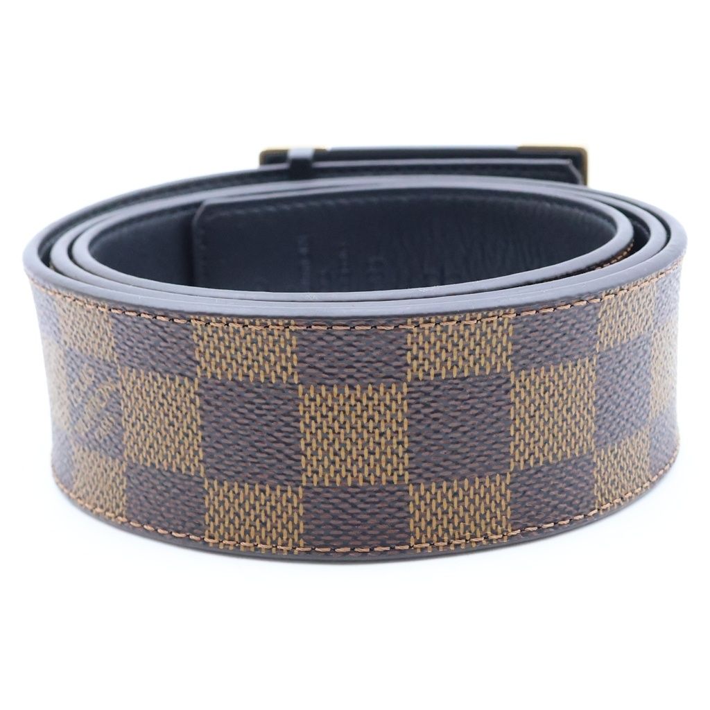 Louis Vuitton Damier Ceinture Neo Trunk Leather Belt Brown Gold — view 2