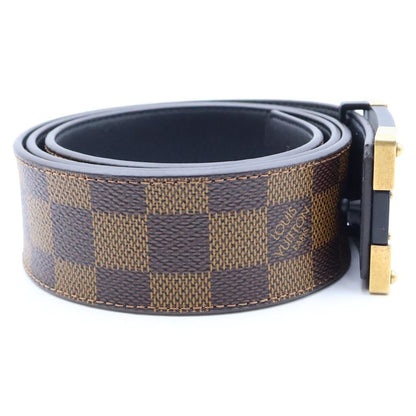 Louis Vuitton Damier Ceinture Neo Trunk Leather Belt Brown Gold — view 3