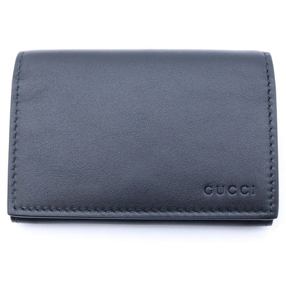 Gucci GG Supreme Card Case Business Leather Black