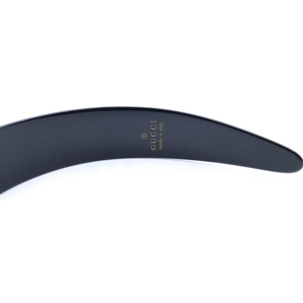 Gucci Interlocking Rhinestone Headband Black — view 6