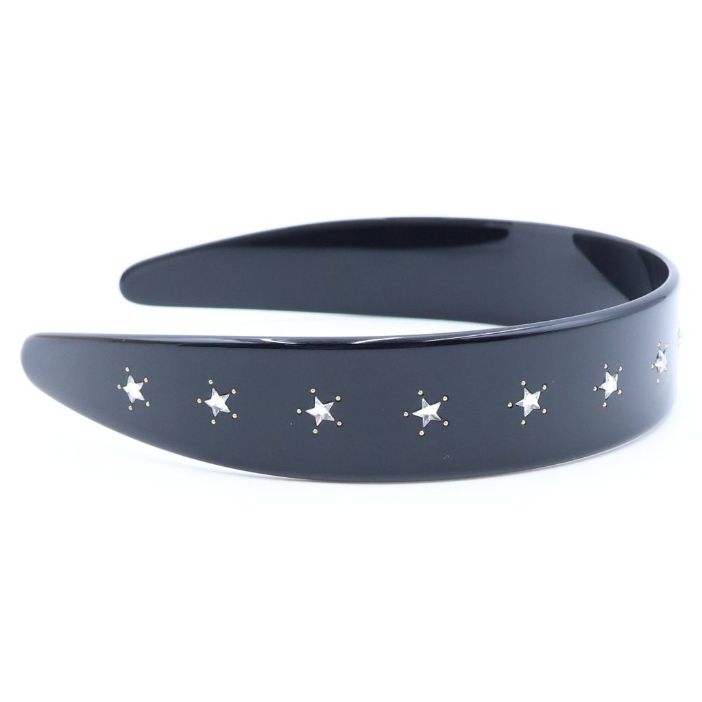 Gucci Interlocking Rhinestone Headband Black — view 3