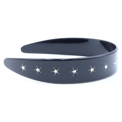 Gucci Interlocking Rhinestone Headband Black — view 3