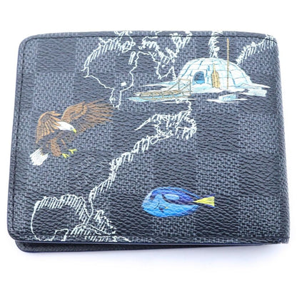 Louis Vuitton Damier Graphite Map Portefeuille Slender NM Bifold Wallet Compact — view 2