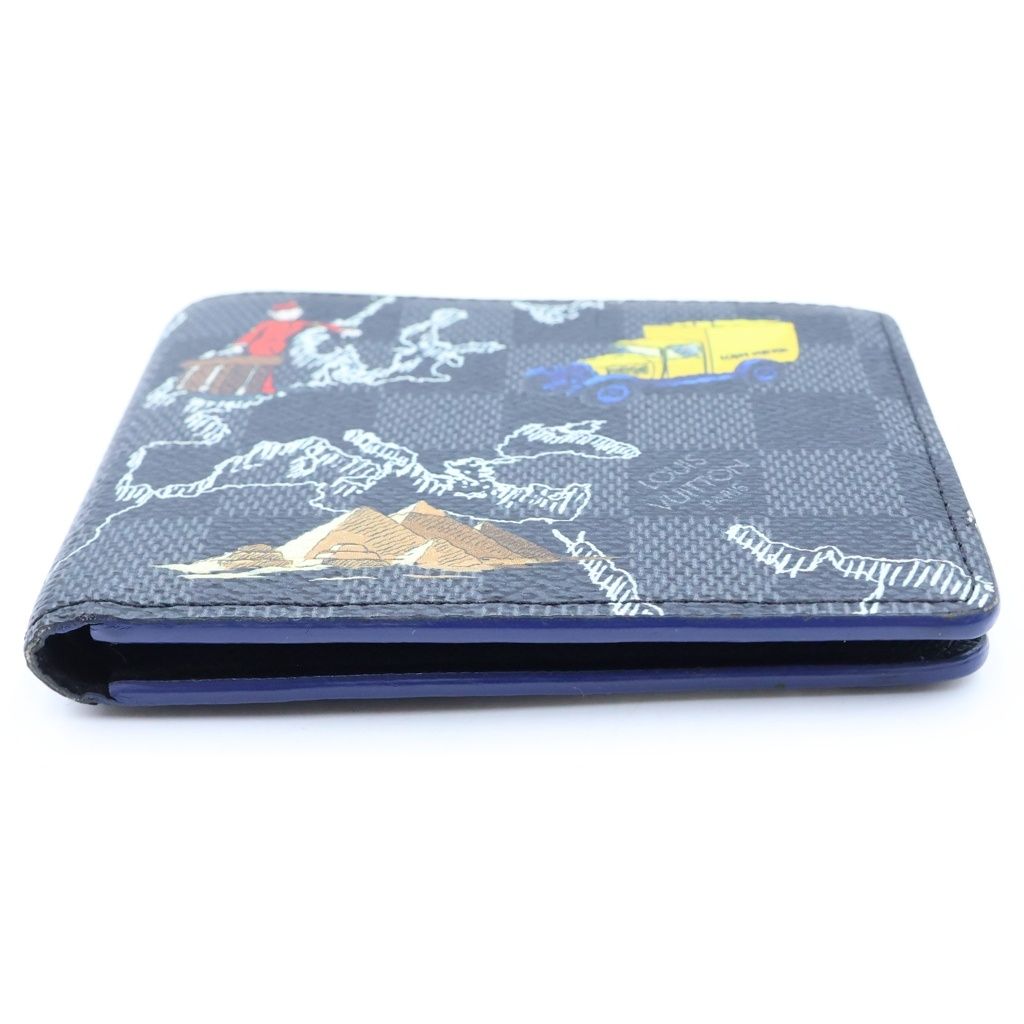 Louis Vuitton Damier Graphite Map Portefeuille Slender NM Bifold Wallet Compact — view 3