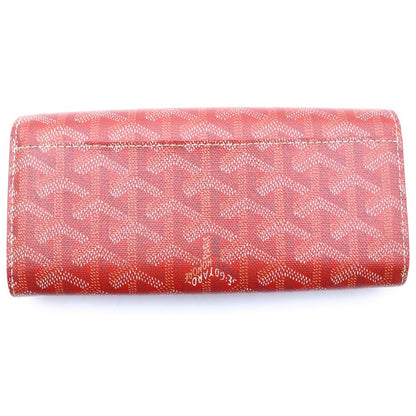 Goyard Varenne Flap Wallet Card Case Red Silver — view 2