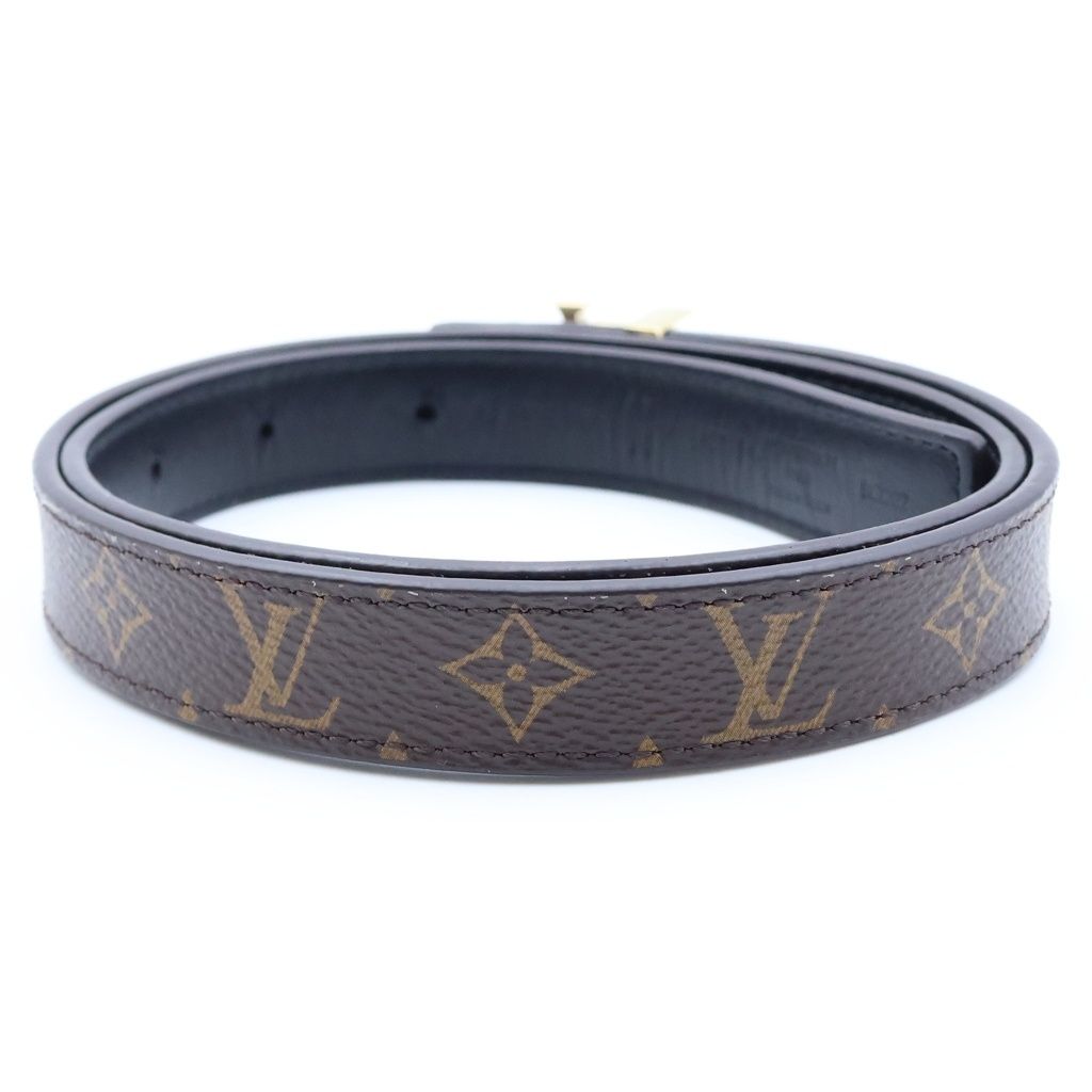 Louis Vuitton LV Iconic Reversible Monogram Canvas Calfskin Brown Noir Belt — view 2