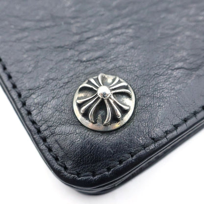 Chrome Hearts Cross Ball Button Leather Wallet Black — view 4