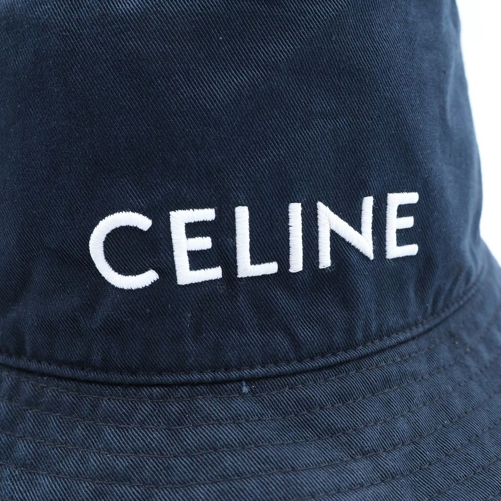 Celine Bucket Hat Logo Print Black — view 5