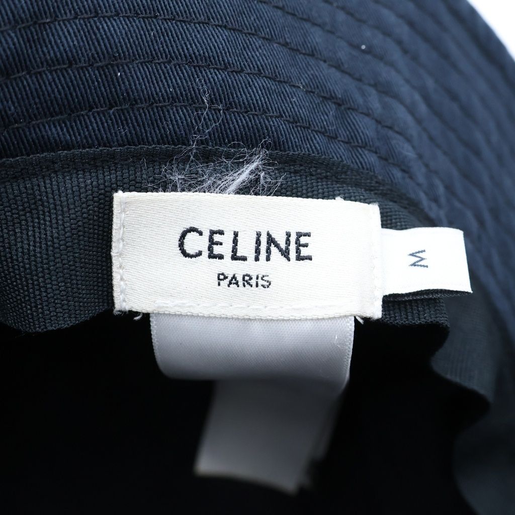 Celine Bucket Hat Logo Print Black — view 7