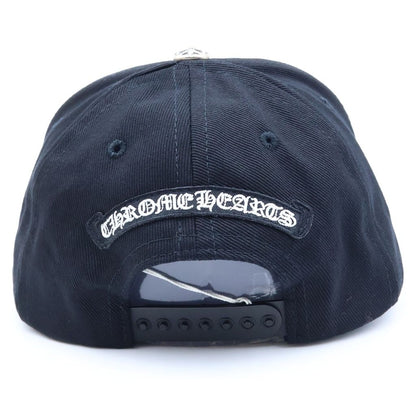 Chrome Hearts Trucker Cap Horseshoe Design Mesh Hat with Cross Ball — view 2