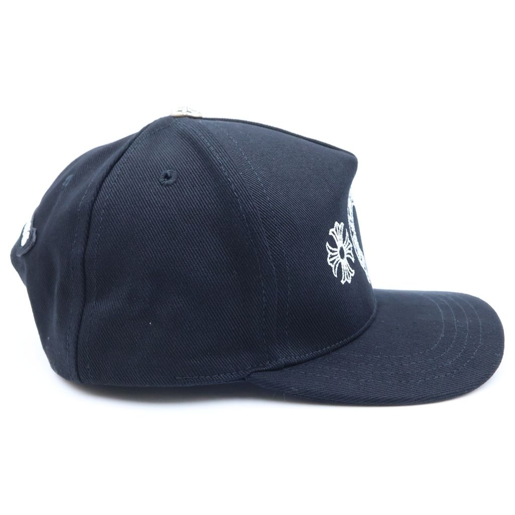 Chrome Hearts Trucker Cap Horseshoe Design Mesh Hat with Cross Ball — view 3