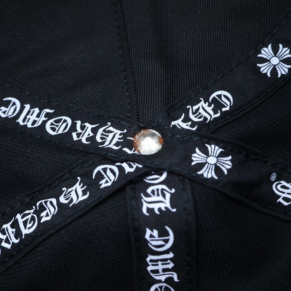 Chrome Hearts Trucker Cap Horseshoe Design Mesh Hat with Cross Ball — view 7