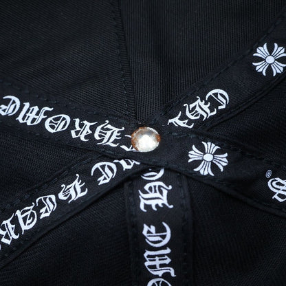 Chrome Hearts Trucker Cap Horseshoe Design Mesh Hat with Cross Ball — view 7
