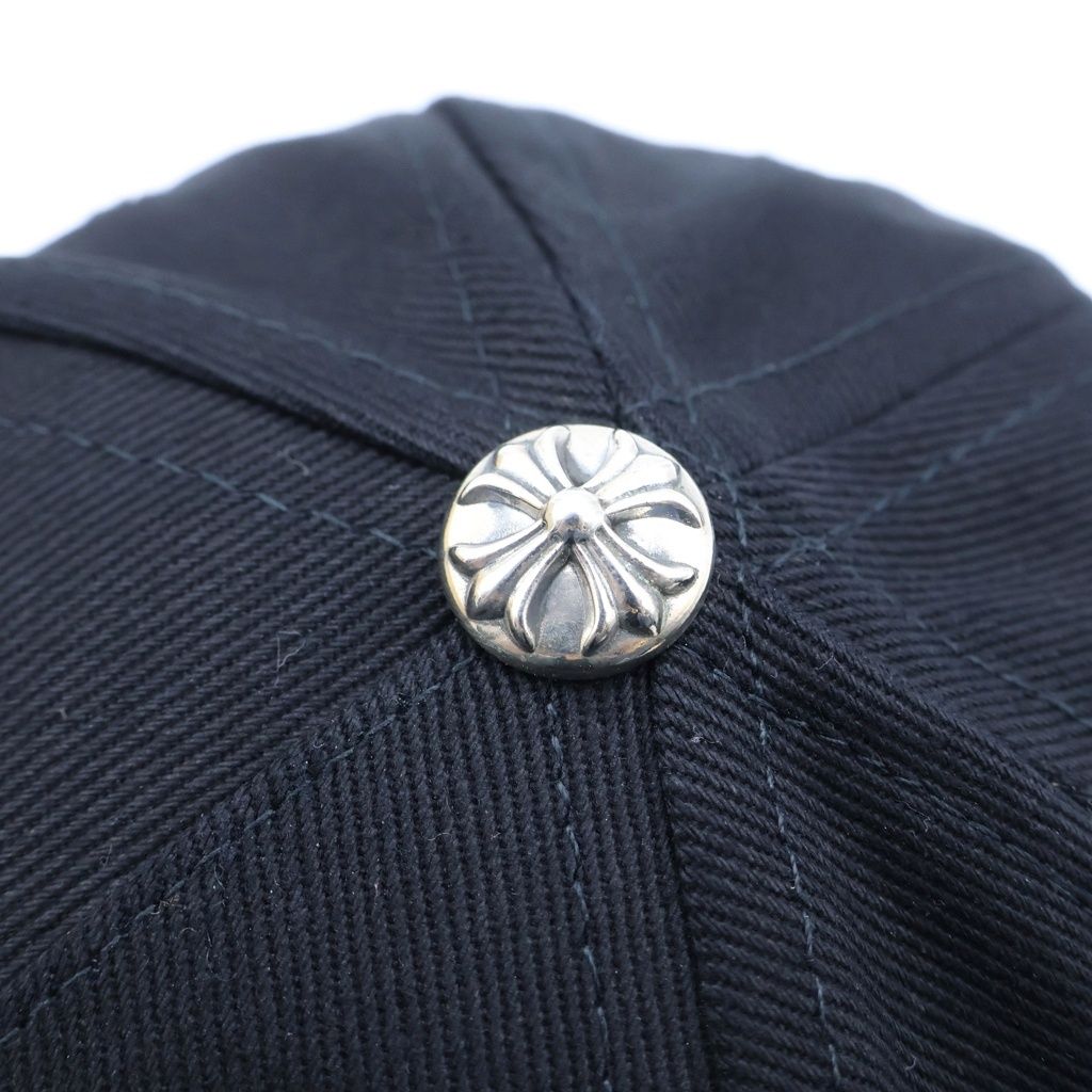 Chrome Hearts Trucker Cap Horseshoe Design Mesh Hat with Cross Ball — view 5