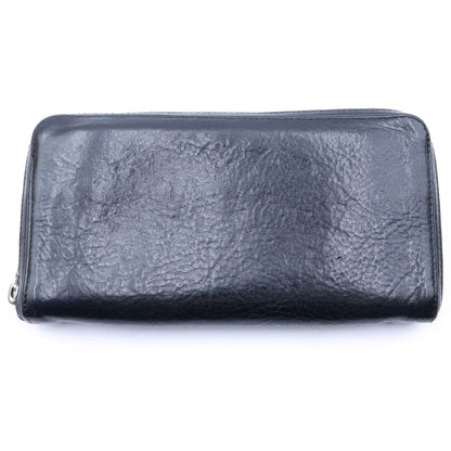 Chrome Hearts Rec Zip 3 Cross Round Zip Leather Wallet Black — view 2