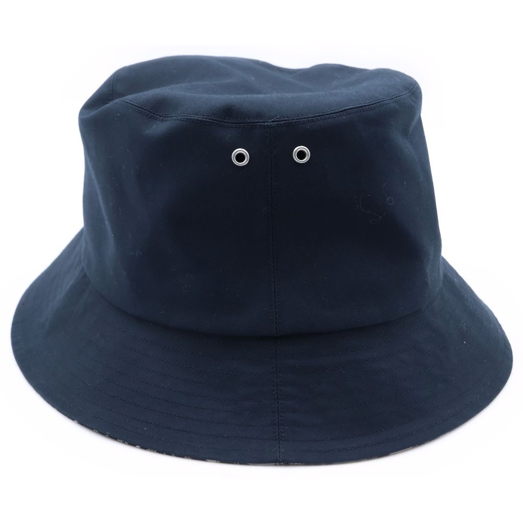 Dior Oblique Pattern Bucket Hat Navy Gray — view 3