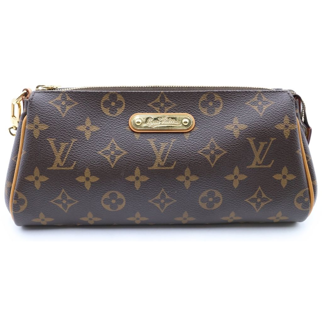 Louis Vuitton Monogram Leather 2-Way Chain Shoulder Bag Brown