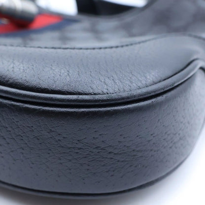 Gucci Hacker Project Jackie BB Canvas Leather Bag Black Silver — view 5
