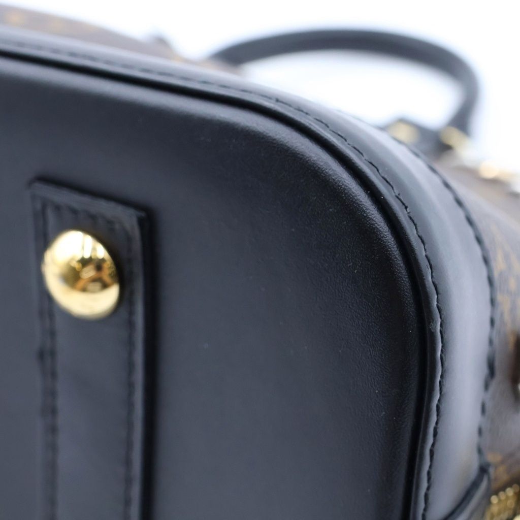 Louis Vuitton Monogram Alma PM Cruise Collection Handbag Brown Black Leather — view 5