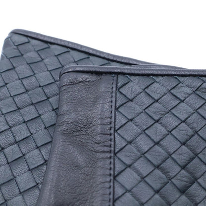 Bottega Veneta Intrecciato Leather Gloves Black — view 6