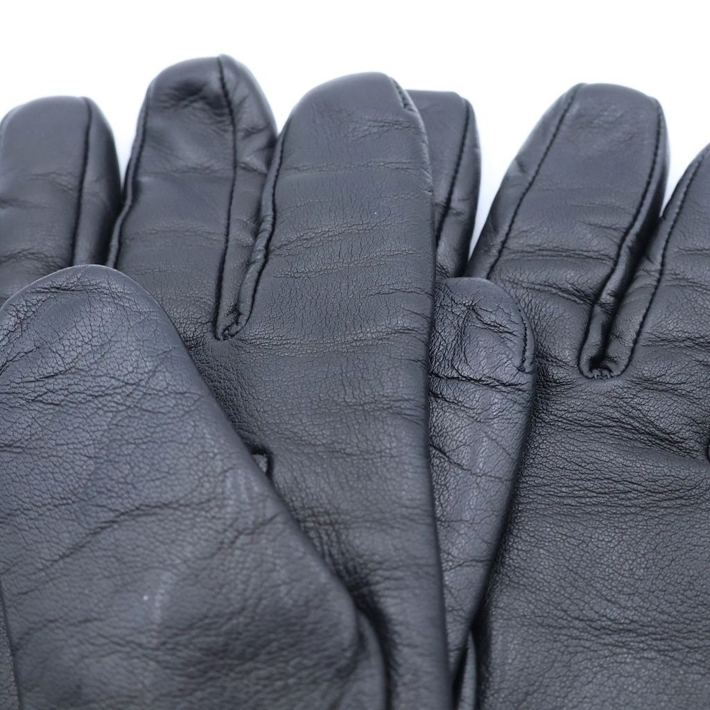 Bottega Veneta Intrecciato Leather Gloves Black — view 5