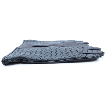 Bottega Veneta Intrecciato Leather Gloves Black — view 3
