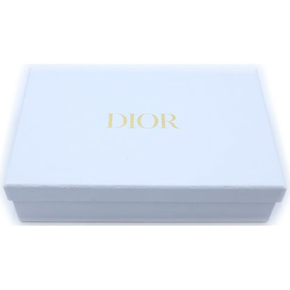 Dior Gravity Embossed Leather Long Flap Wallet Black — view 6