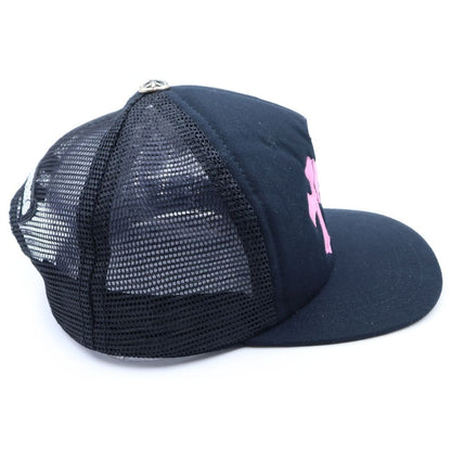 Chrome Hearts Trucker Cap Truckkhaki Cap Leather Patch Hat — view 3