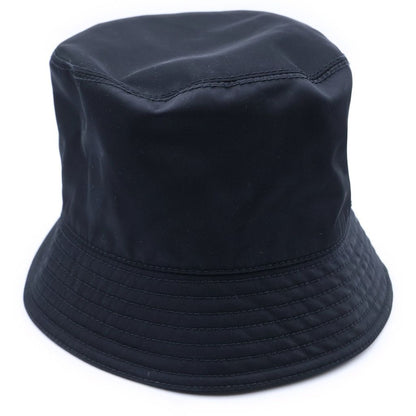 Prada Re-Nylon Bucket Hat Triangle Logo Black — view 2