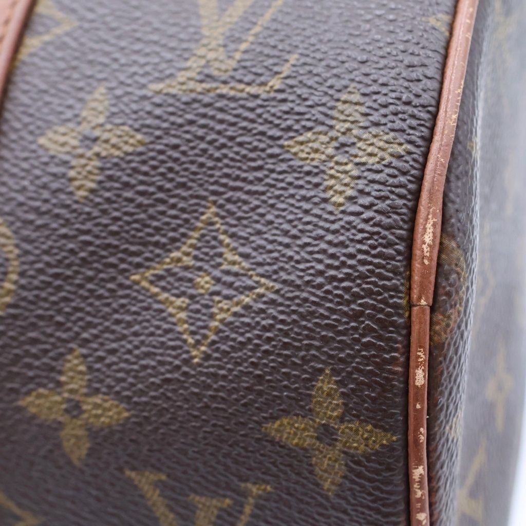 Louis Vuitton Monogram Vintage Handbag Brown Leather — view 5