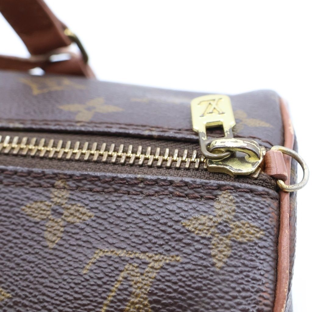 Louis Vuitton Monogram Vintage Handbag Brown Leather — view 6