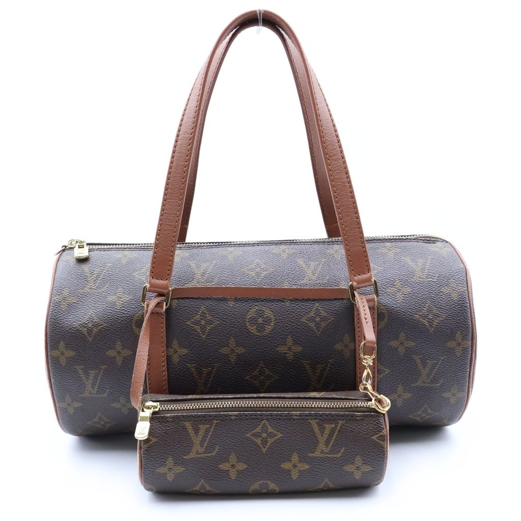 Louis Vuitton Monogram Vintage Handbag Brown Leather