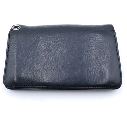 Chrome Hearts Cross Ball Button Leather Wallet Black — view 2