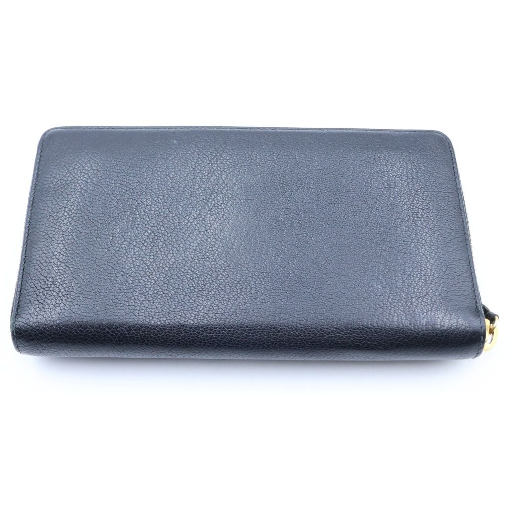 Balenciaga Classic Continental Zip Around Wallet Black Leather — view 2
