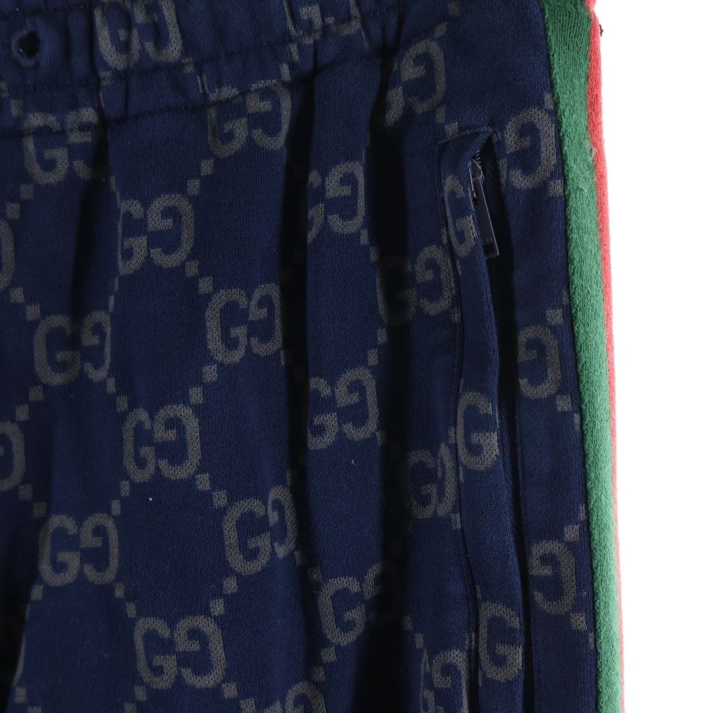 Gucci GG Cotton Jersey Jo Pants Sherry Line Navy — view 5
