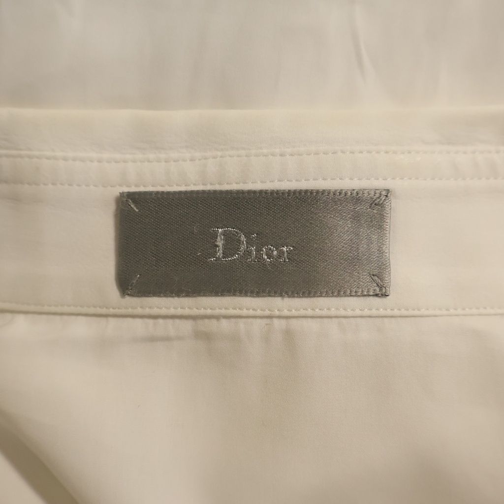 Dior Bee Embroidery Shirt White Cotton 37 — view 7