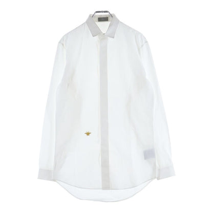 Dior Bee Embroidery Shirt White Cotton 37