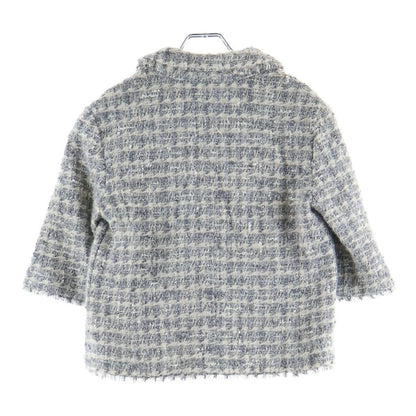 Chanel 05A CC Logo Pearl Button Fancy Glitter Tweed Sleeve Soutien Collar — view 2