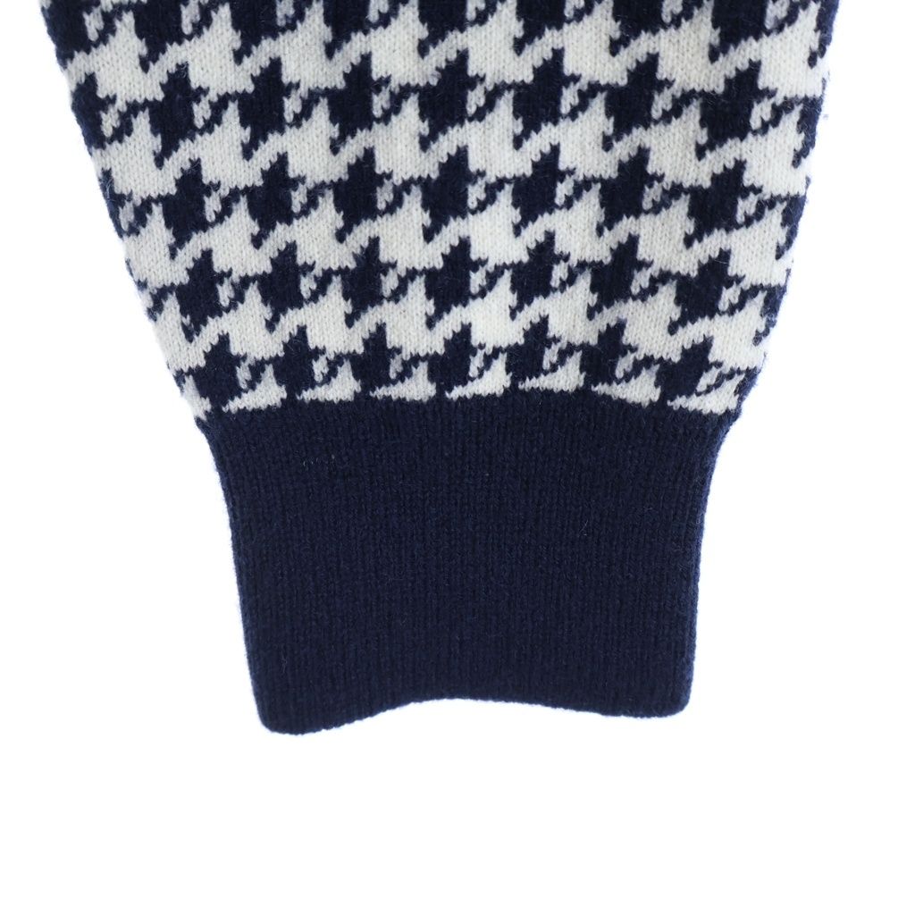 Dior Logo Jacquard Houndstooth Check All Over Print Crew Neck Long Sleeve — view 6