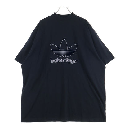 Balenciaga Adidas Trefoil Logo Embroidery Crew Neck Short Sleeve T-Shirt Black