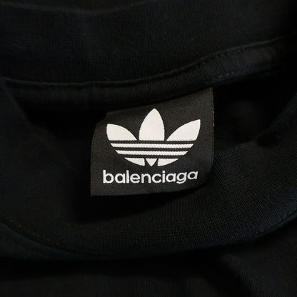 Balenciaga Adidas Trefoil Logo Embroidery Crew Neck Short Sleeve T-Shirt Black — view 6