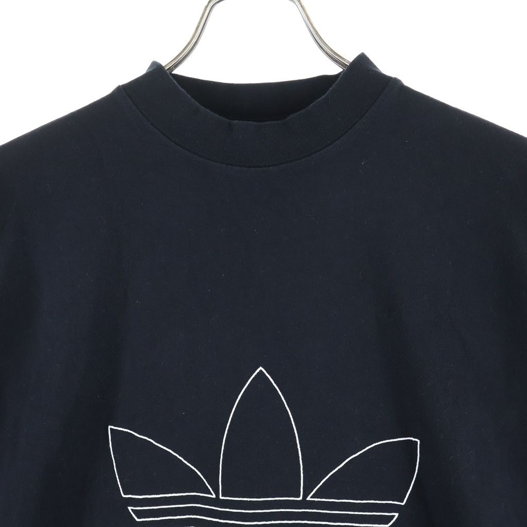 Balenciaga Adidas Trefoil Logo Embroidery Crew Neck Short Sleeve T-Shirt Black — view 3