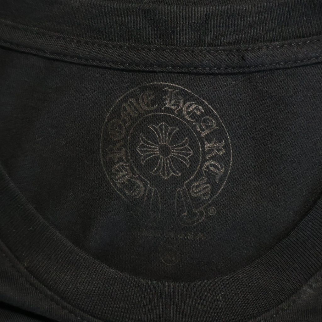 Chrome Hearts Foti Print Short Sleeve Tee Crew Neck T-Shirt Cotton Black — view 7