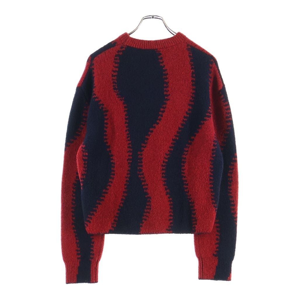 Loewe Gradient Wool Knit Black Red Sweater — view 2